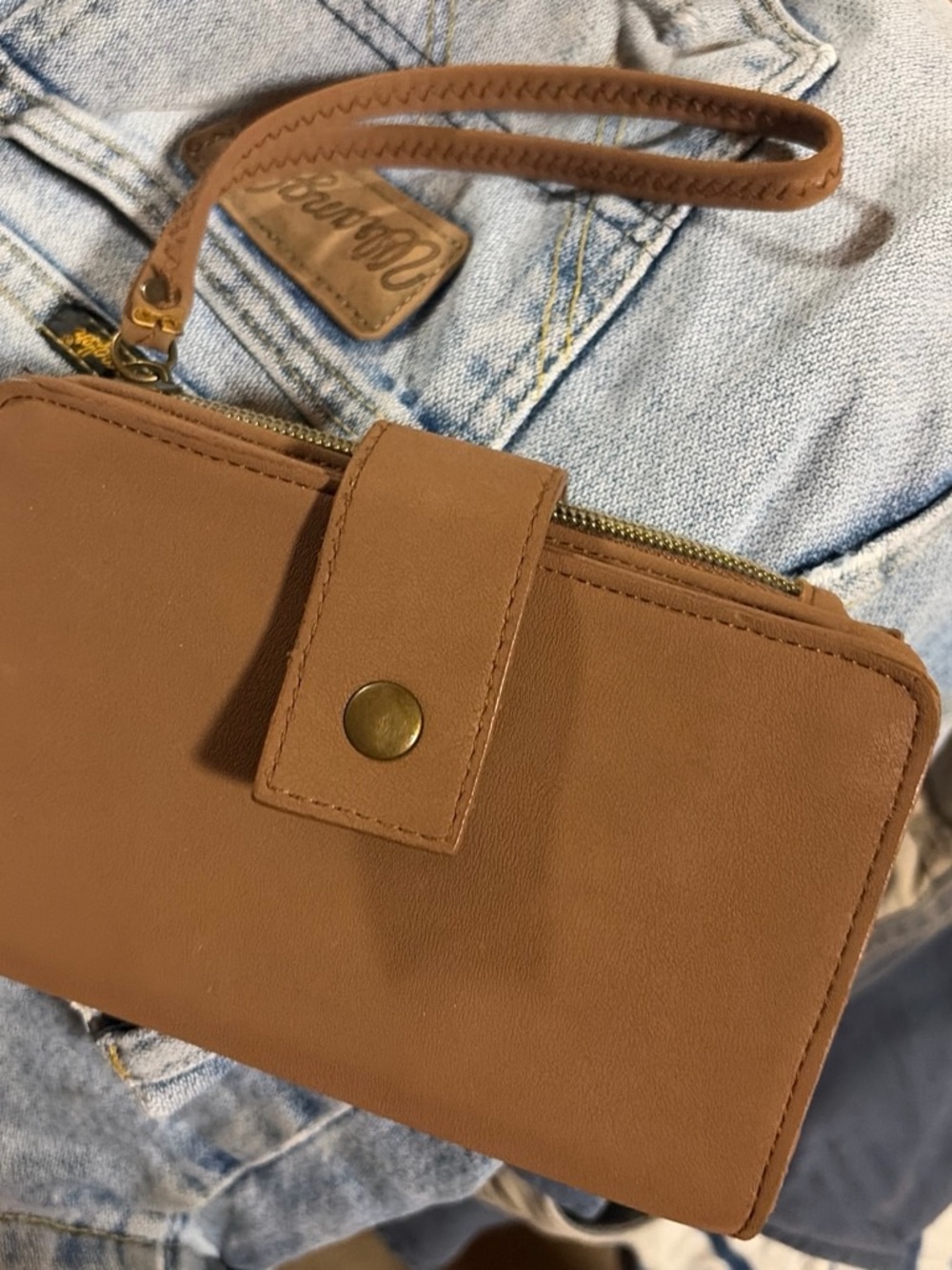 Women's Tan Wristlet Wallet - Unbranded